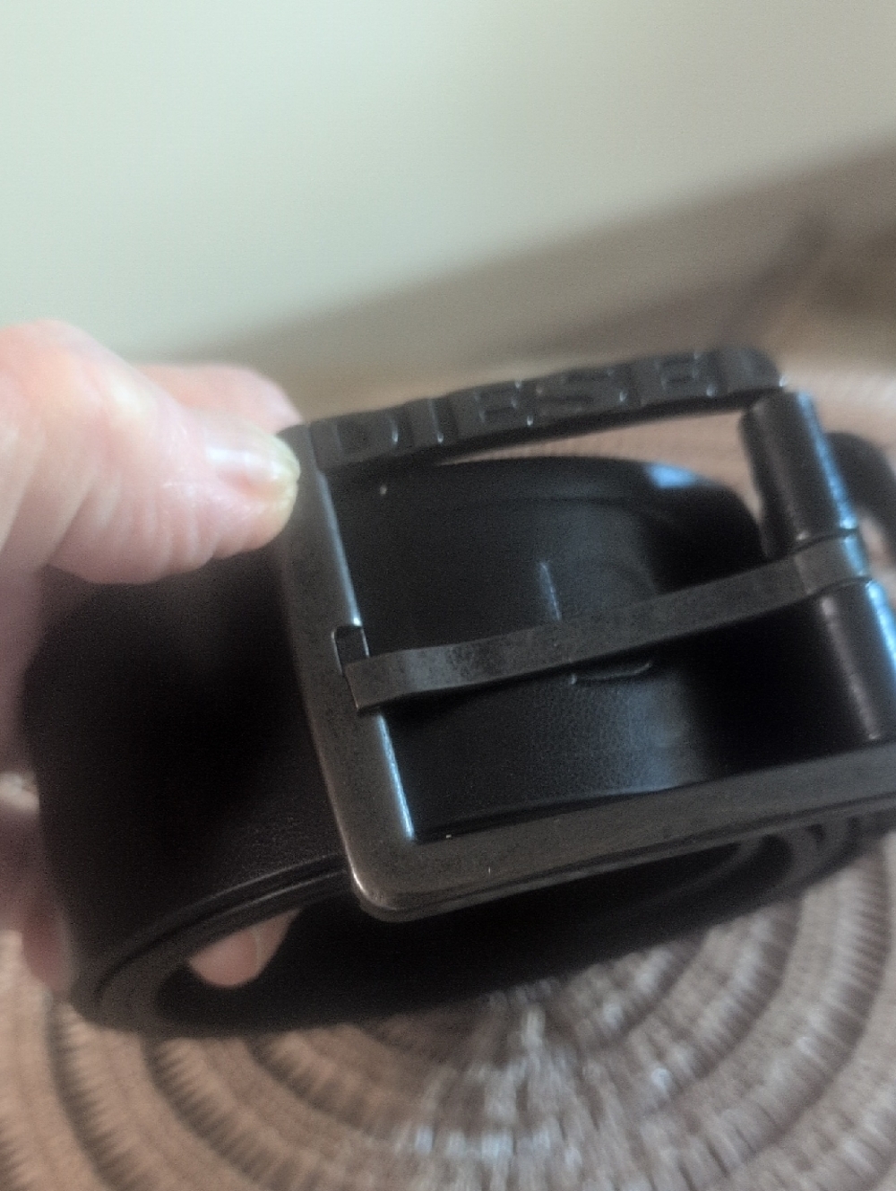 NWT Diesel Black Leather Belt